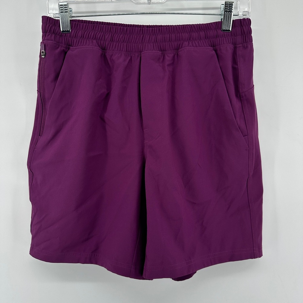 VRST All-In Unlined Shorts Mens Small 7 Inch Inseam Purple Relaxed Fit OF268